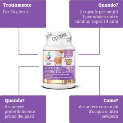 Acidophilus Bifido Complex Colours Of Life® Optima Naturals 60 Capsule