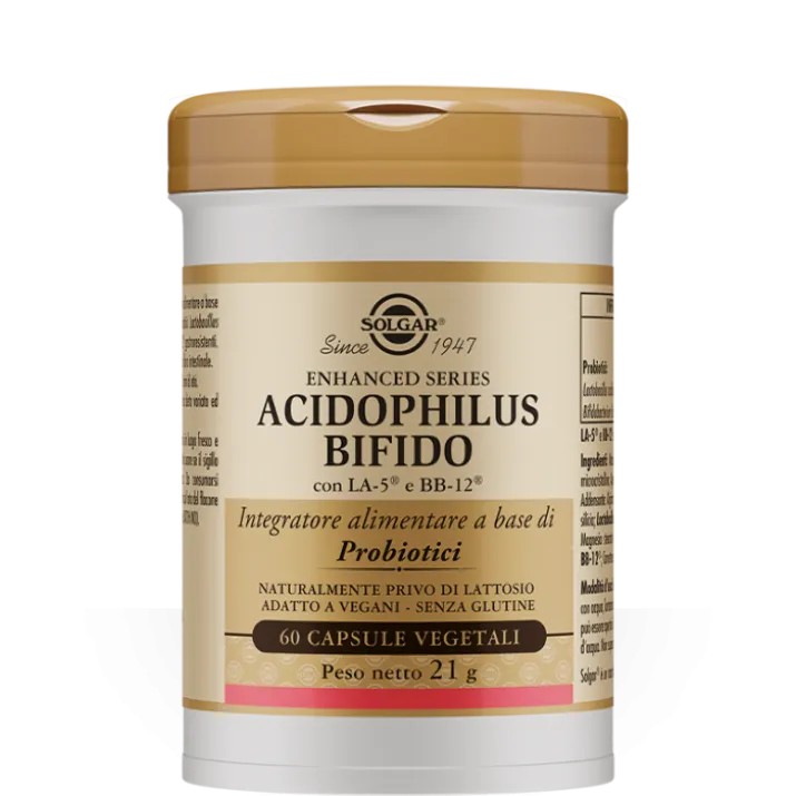 Acidophilus Bifido Solgar 60 Capsule Vegetali