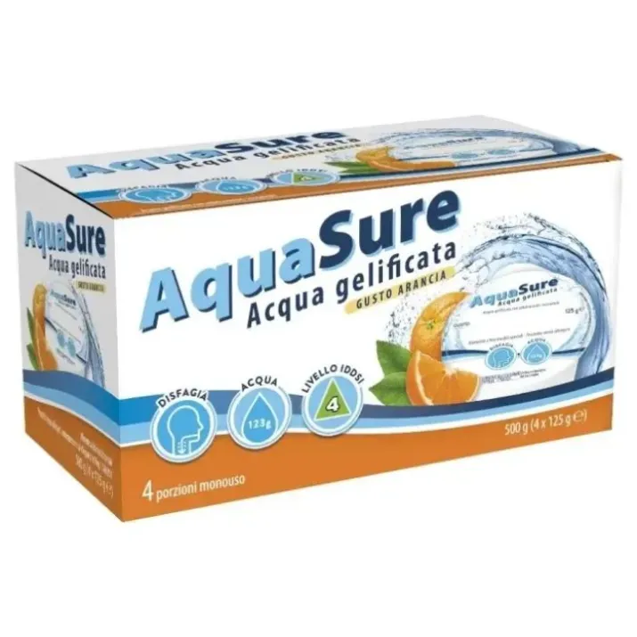 Acqua in Gelatina Gusto Arancia AquaSure 4x125g