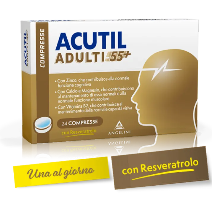 ACUTIL ADULTI 55+ Angelini 24 Compresse