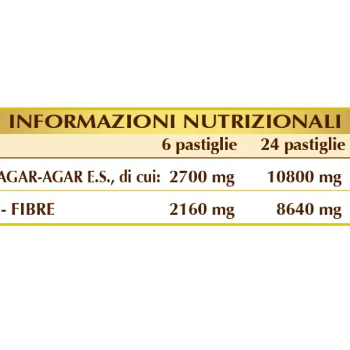 Agar-Agar-T Fibra Solubile Dr. Giorgini 180 Pastiglie