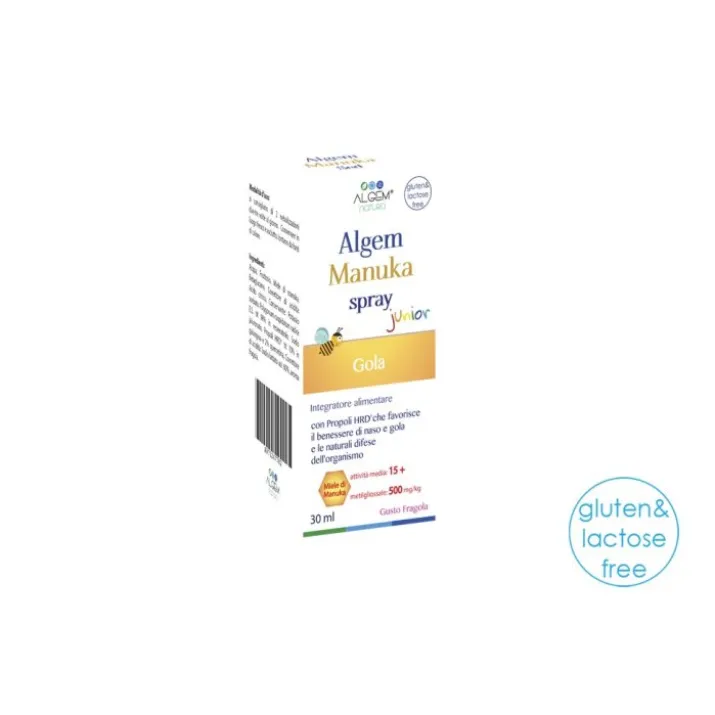 Algem Manuka Spray Junior Gola Integratore Alimentare 30ml