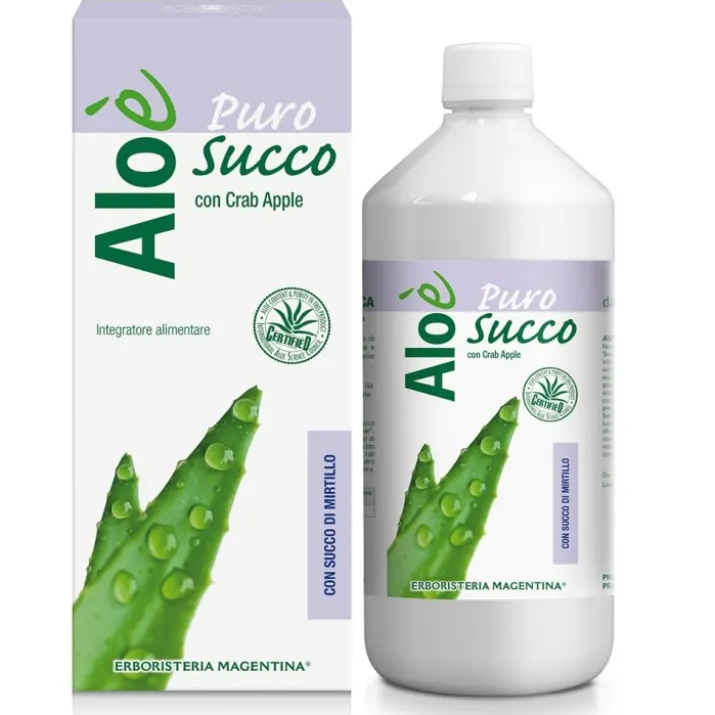 Aloè Puro Con Succo Di Mirtillo ERBORISTERIA MAGENTINA® 1L