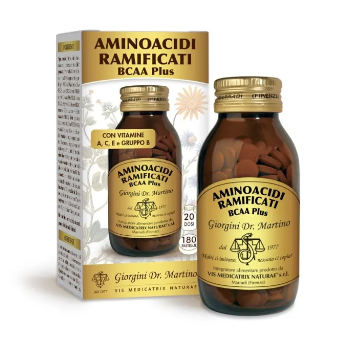 Aminoacidi Ramificati BCAA Plus Dr.Giorgini 180 Pastiglie