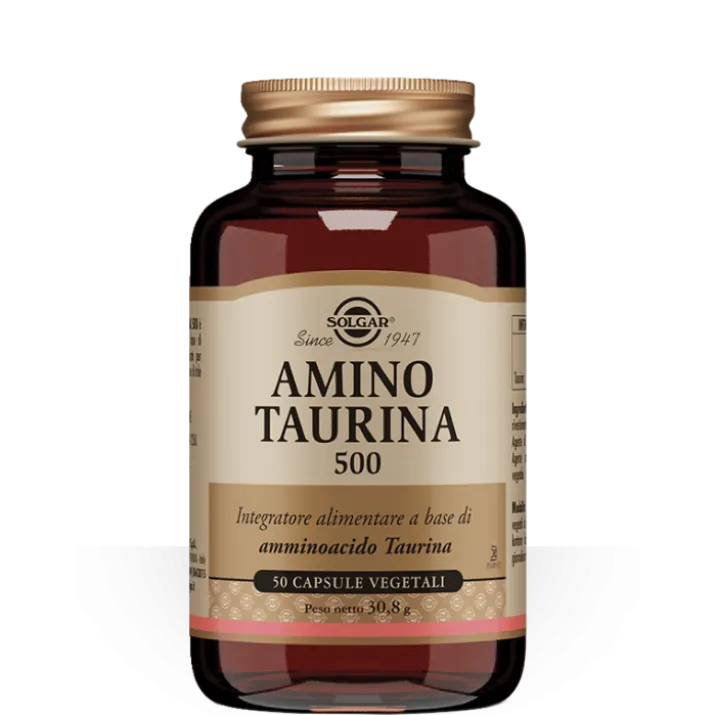 Amino Taurina 500 Solgar 50 Capsule Vegetali