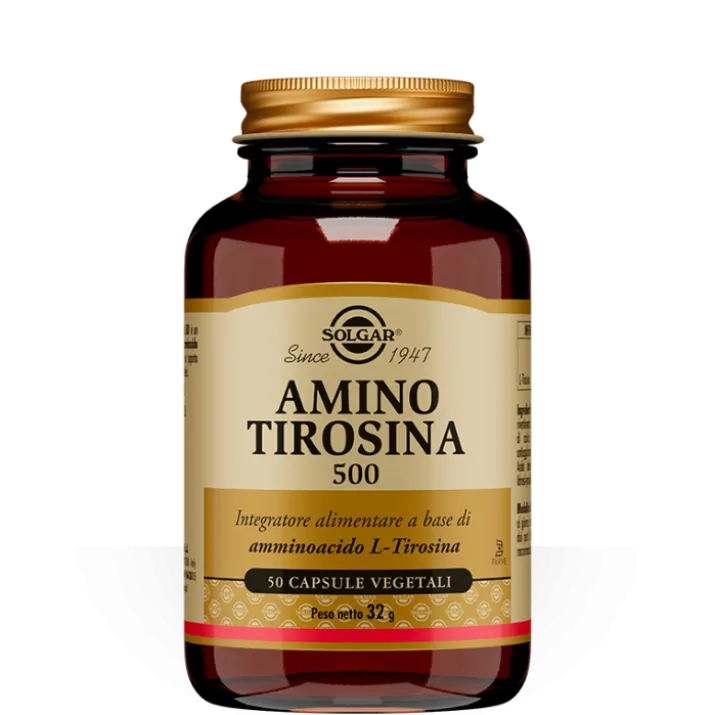 Amino Tirosina 500 Solgar 50 Capsule Vegetali