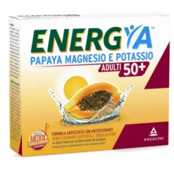 Angelini Energya Papaya Magnesio E Potassio Adulti 50+ Integratore Alimentare 14 Bustine
