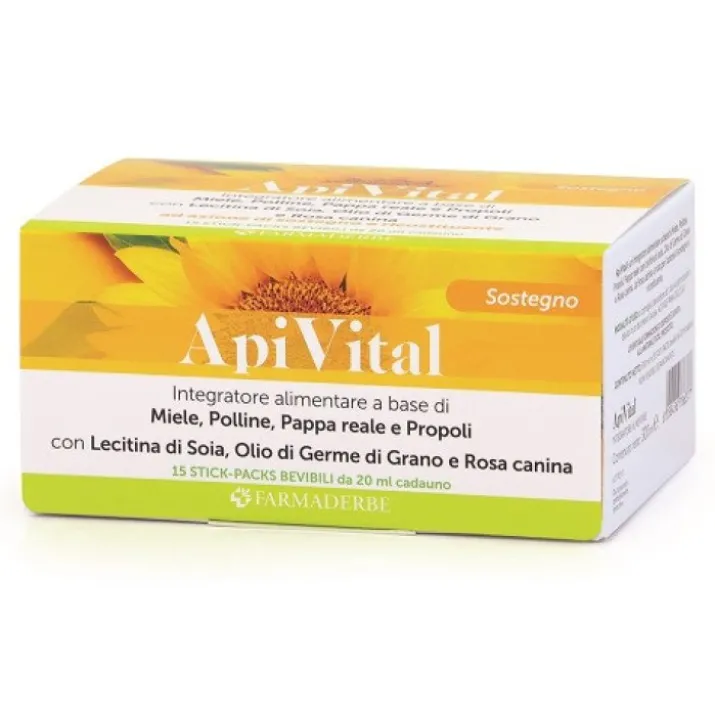 Apivital Integratore Alimentare 15 Stick Pack 20ml