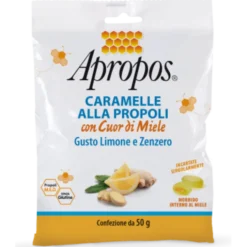 Apropos® Caramelle Alla Propoli Con Cuor Di Miele Gusto Limone e Zenzero 50g