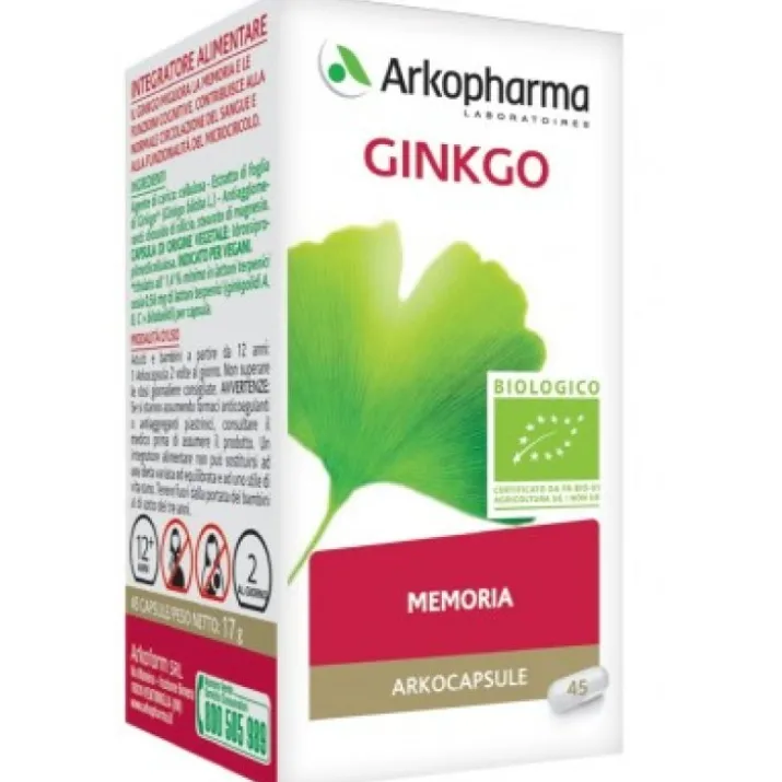 Arkocps Ginkgo Bio Integratore Alimentare 45 Capsule