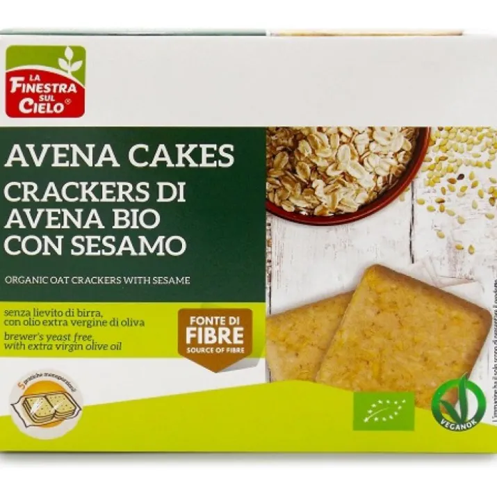 AvenaCakes Crackers Avena Con Sesamo Bio 250g