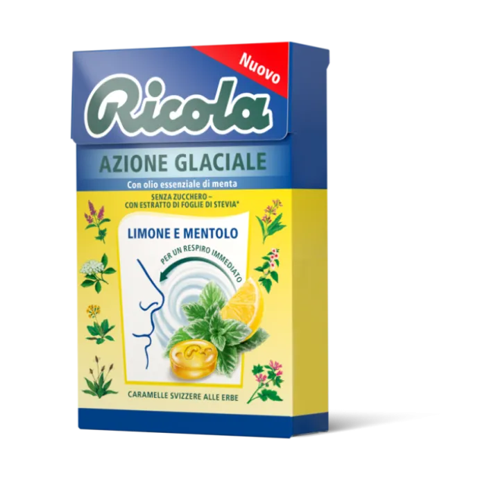 Azione Glaciale Limone E Mentolo Ricola 50g
