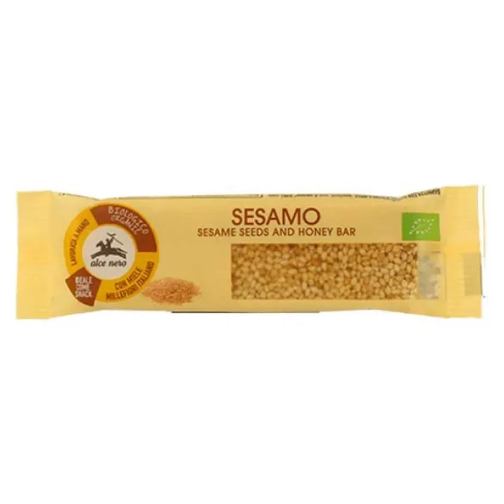 Barretta Al Sesamo E Miele Biologica Alce Nero 22g