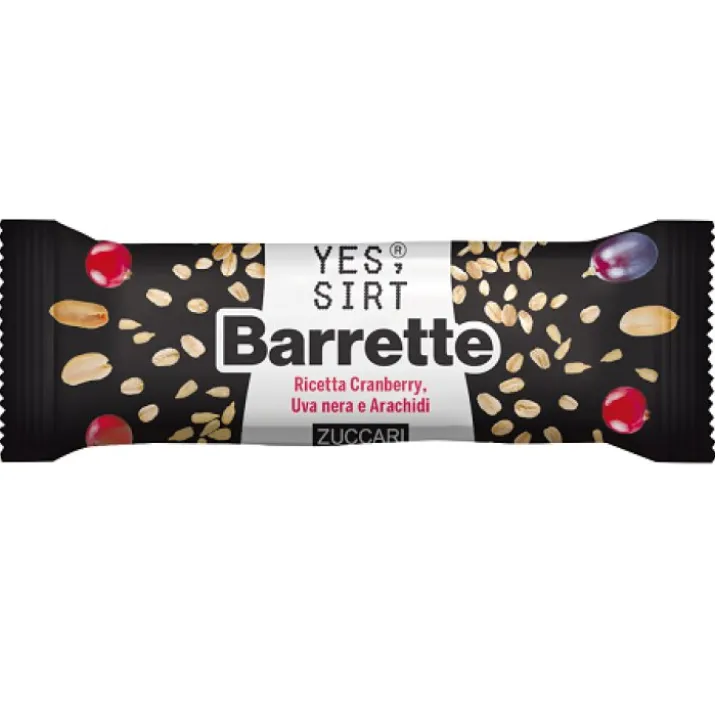 Barretta Cranberry Uva Arachidi YES SIRT 25g