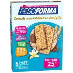 Barrette Cereali Gusto Cookies e Vaniglia Pesoforma® 12 Barrette