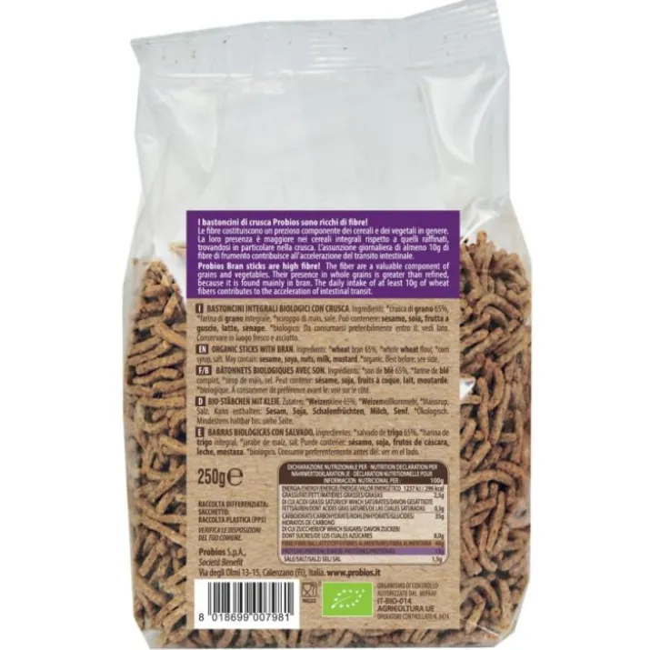 Bastoncini Integrali Di Crusca Probios 250g