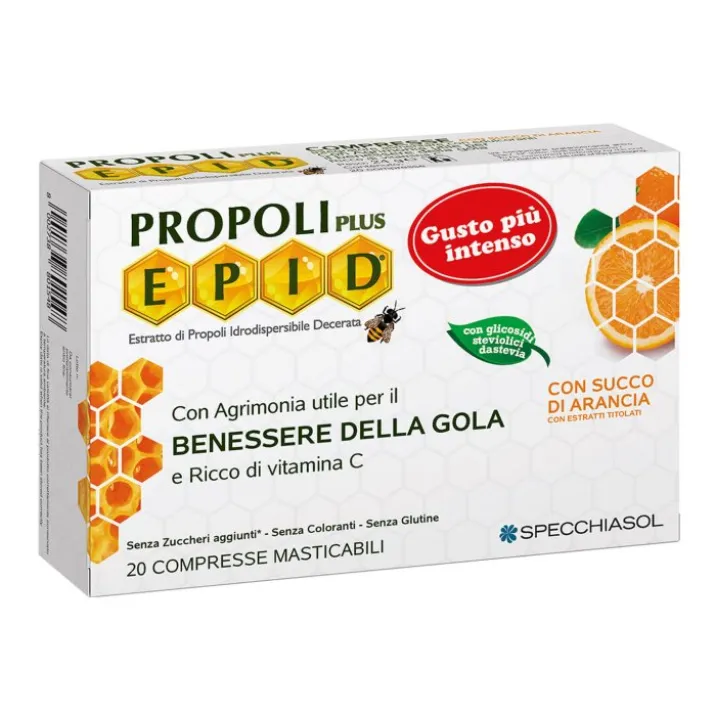 Benessere Gola Arancio Propoli E.P.I.D.® Specchiasol 20 Compresse