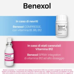Benexol Spray Integratore Alimentare Vitamina B12 Alto Dosaggio 15ml