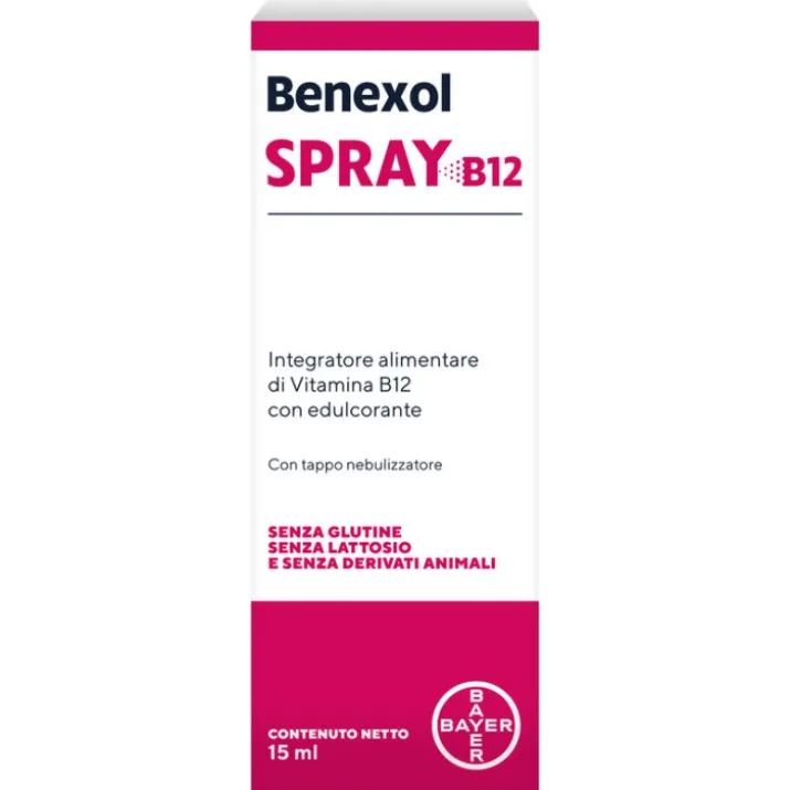 Benexol Spray Integratore Alimentare Vitamina B12 Alto Dosaggio 15ml