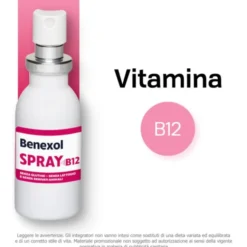 Benexol Spray Integratore Alimentare Vitamina B12 Alto Dosaggio 15ml