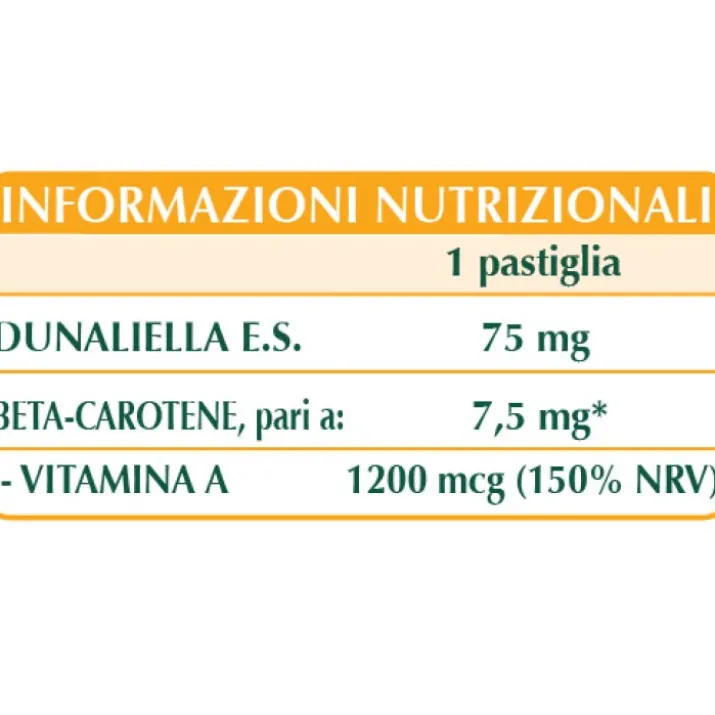 Beta-Carotene Estratto Titolato Dr. Giorgini 75 Pastiglie