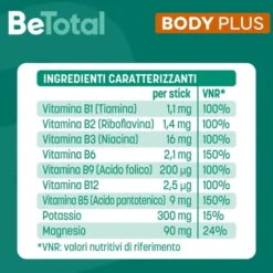 Be-Total Body Plus Gusto Agrumi Integratore Alimentare 20 Bustine Orosolubili