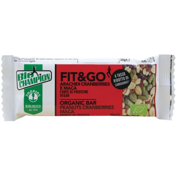 BioChampion Fit&Go Arachidi Cranberry E Maca Probios 30g