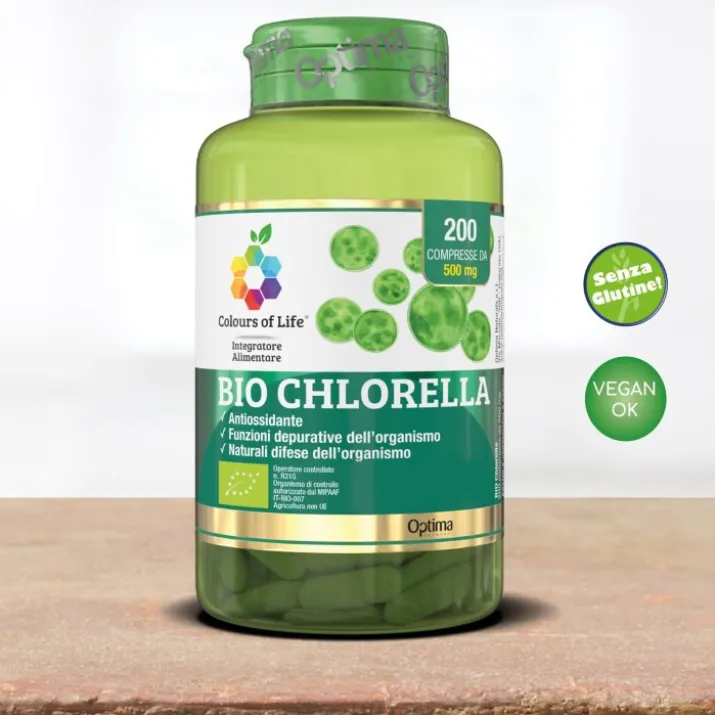 Bio Chlorella Colours of Life Optima 200 Compresse