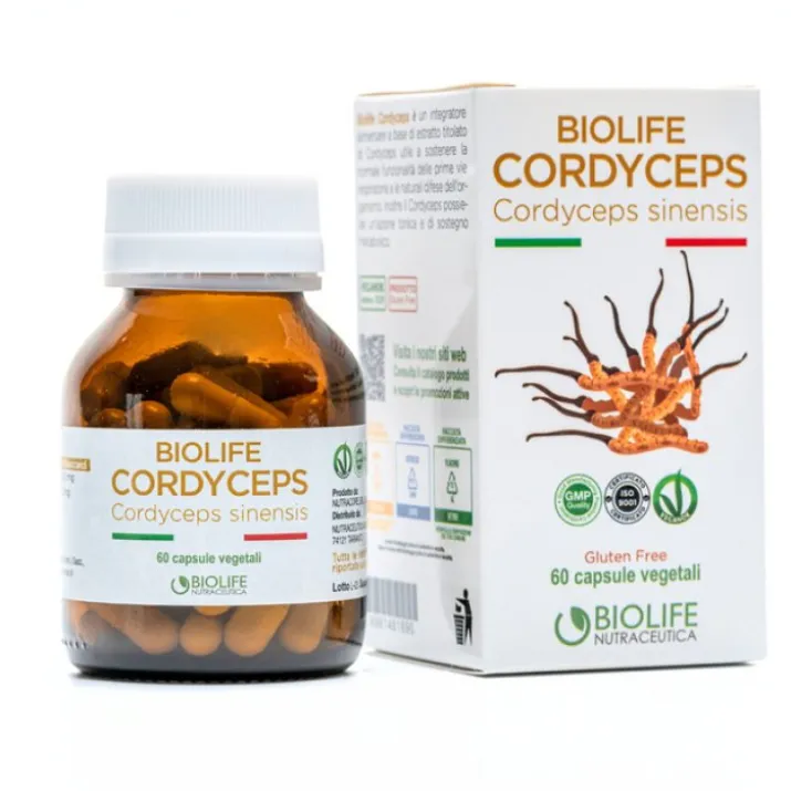 Biolife Cordyceps Biolife Nutraceutica 60 Capsule Vegetali