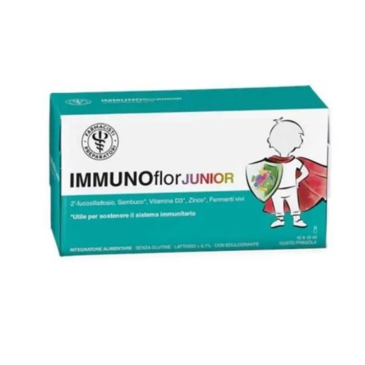 Biopur Flogobrom Junior Integratore per Tosse, 10 Flaconcini
