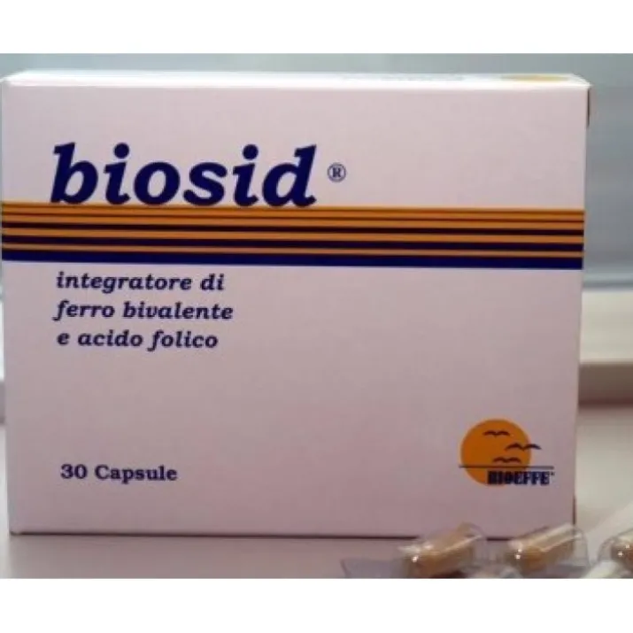 Biosid Integratore Di Ferro Bivalente E Acido Folico 30 Capsule