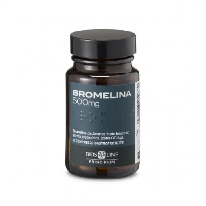 BiosLine Principium Bromelina Integratore Alimentare 30 Compresse