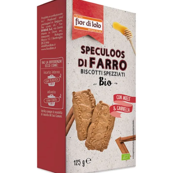 Bio Speculoos di Farro con Miele e Cannella Fior di loto 125g