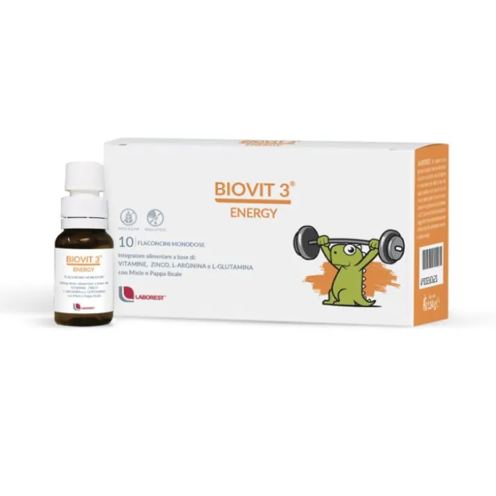 Biovit 3 Energy Laborest 10 Flaconcini Bevibili Da 10ml
