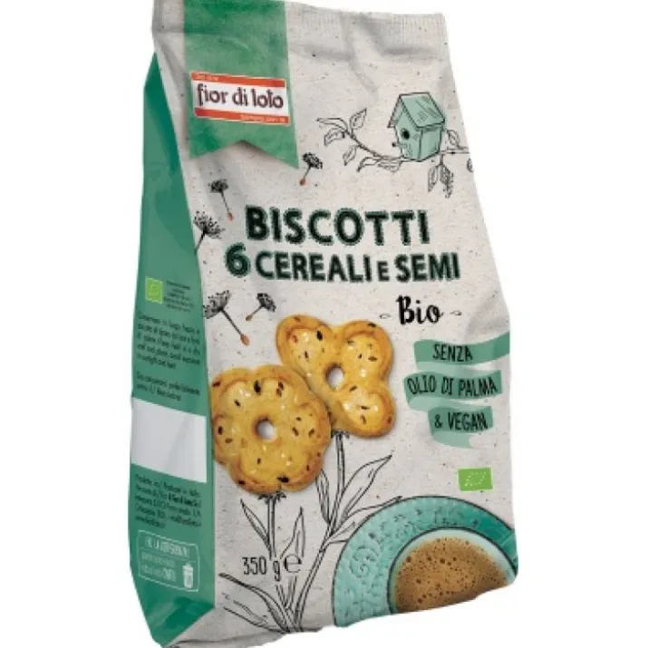 Biscotti 6 Cereali Fior Di Loto 350g