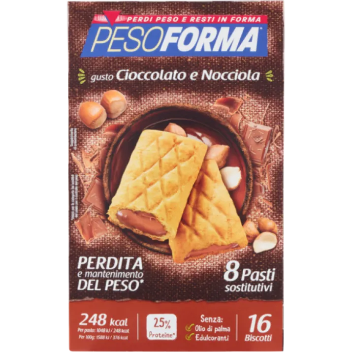 Biscotto Cioccolato E Nocciola Pesoforma® 16x33g