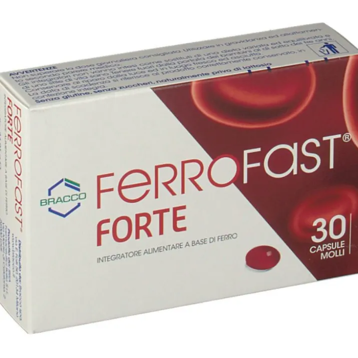 Bracco Ferrofast Forte Integratore Alimentare 30 Capsule Molli