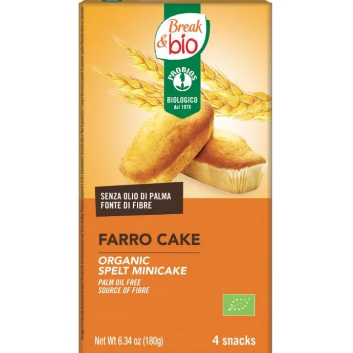 Brea&Bio Farro Cake Naturale Probios 4x45g