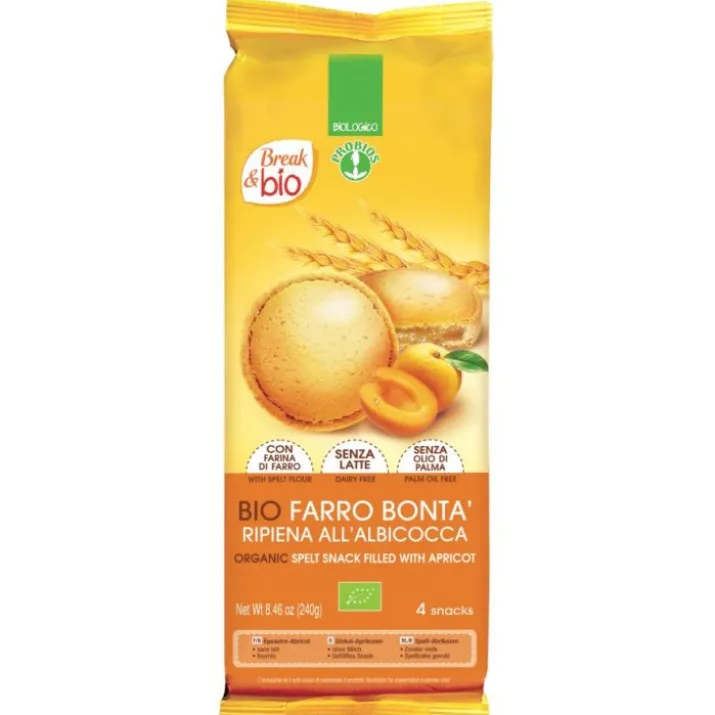 Break&Bio Farro Bontà All'Albicocca Probios 4x60g