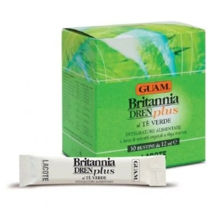 Britannia Dren Plus Guam 30 Bustine Da 12ml