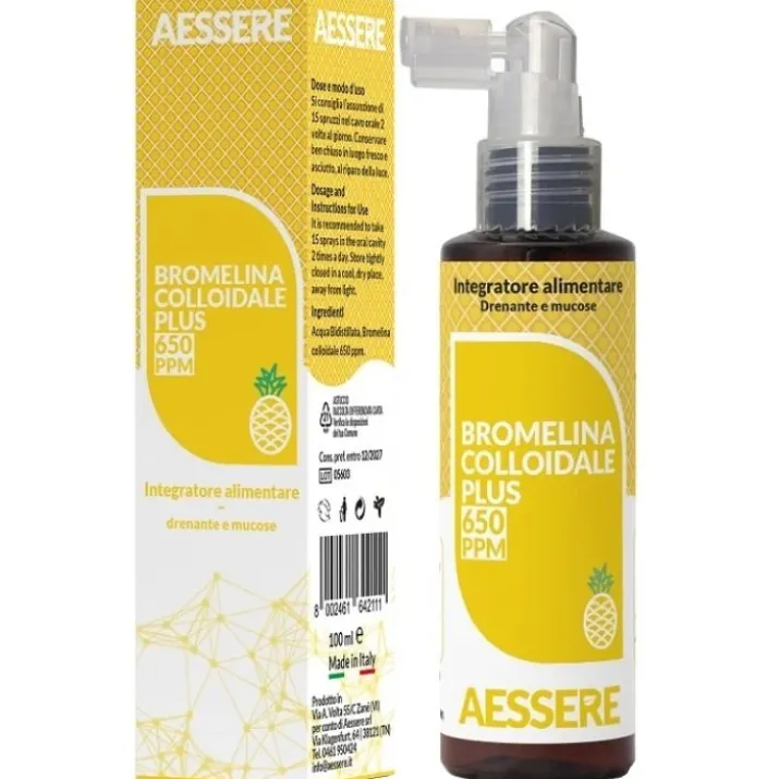 Bromelina Colloidale Plus 650 ppm 100ml