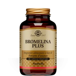 Bromelina Plus Solgar 60 Capsule Vegetali