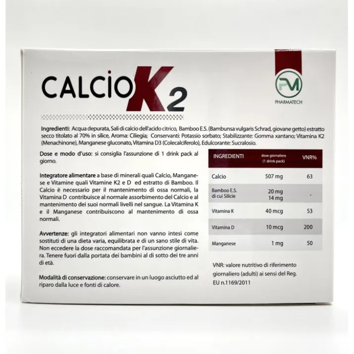 Calcio K2 Piemme Pharmatech 30 Drink Pack