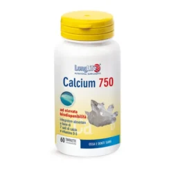 Calcium 750mg LongLife 60 Tavolette Rivestite