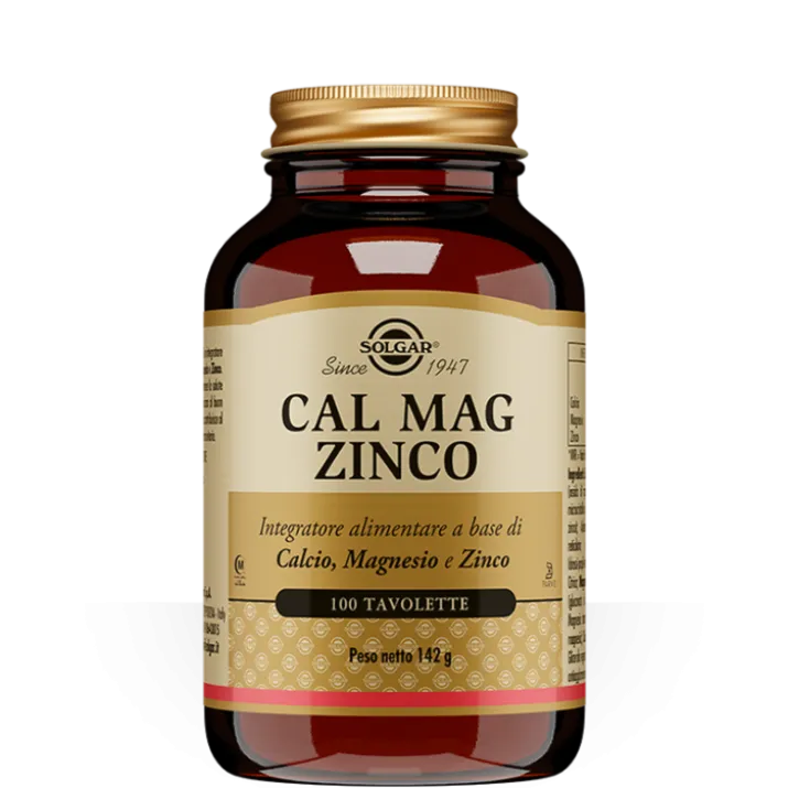 Cal Mag Zinco Solgar 100 Tavolette