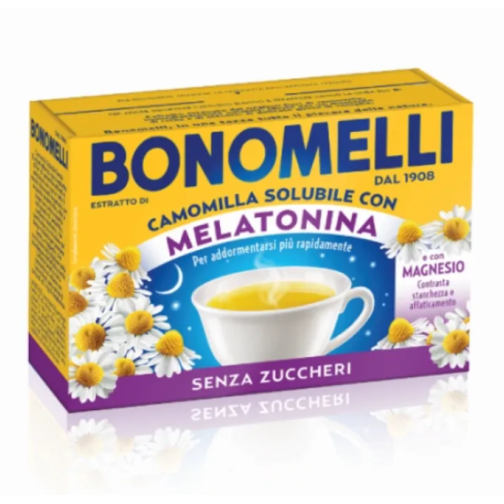 Camomilla Solubile Melatonina E Magnesio Bonomelli 16 Bustine