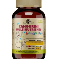 Cangurini Multinutrients Frutti Tropicali Solgar 60 Tavolette Masticabili