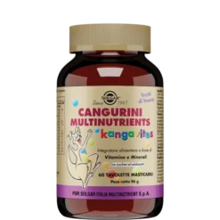 Cangurini Multinutrients Kangavites Frutti Di Bosco Solgar 60 Tavolette Masticabili