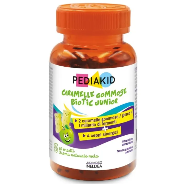 Caramelle Gommose Biotic Junior Mela Pediakid 60 Orsetti