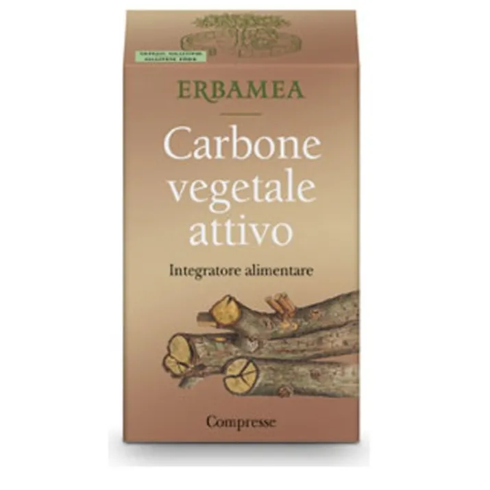 Carbone Vegetale Attivo ERBAMEA 100 Compresse